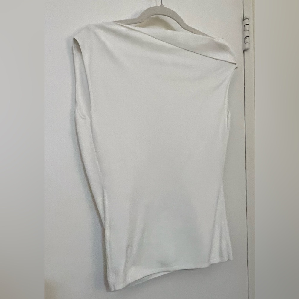 Reiss Cream Sleeveless Top Size S - Picture 4 of 10